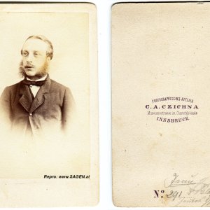 Herren-Porträt 1863, Atelier C.A.Czichna, Innsbruck
