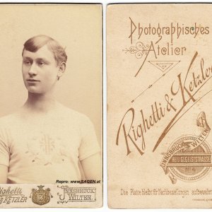 Tattoo Herrenporträt 1890, Righetti & Ketzler, Innsbruck Wilten