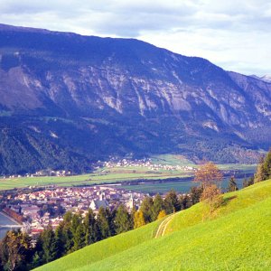 Blick über Schwaz zum Stanser Joch 1966