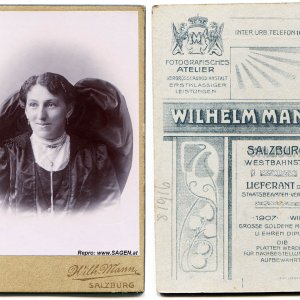 Damenporträt, Atelier Wilhelm Mann, Salzburg