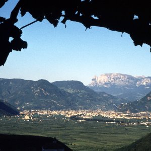 Bozen mit dem Schlern 1974