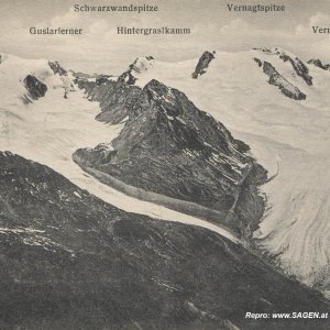 Vernagtferner, gesehen von der Kreuzspitze