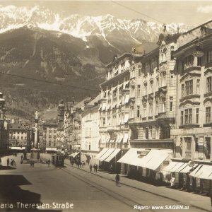 Innsbruck, Maria-Theresien-Straße um 1929