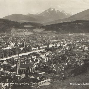 Innsbruck gegen Süden von der Hungerburg