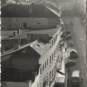 Vöcklabruck - Blick über die Dächer 1956