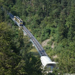 Hungerburgbahn Talfahrt