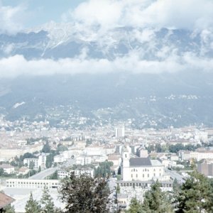 Innsbruck vom Bergisel 1975