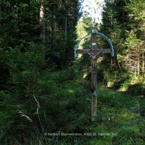 Blaues Kreuz im Weilharter Forst