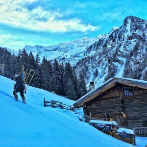 Aufstieg auf das Bergmahd