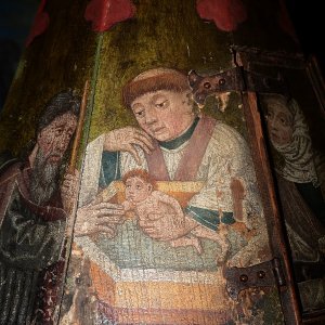 Taufstein in der Kirche von Sternberg (Kärnten)