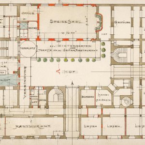 Entwurf eines möglichen Umbaues Hotel Kreid 1905