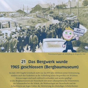 Grünbach 1965 - Das Bergwerk wurde geschlossen