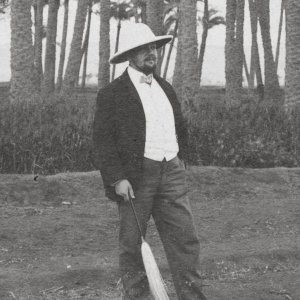 Hans Kreid in Kairo um 1900