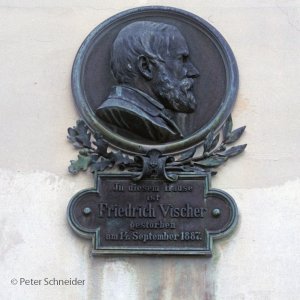 Gedenktafel für Friedrich Vischer