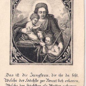 Sterbebild aus St. Johann in Tirol (Bez. Kitzbühel)