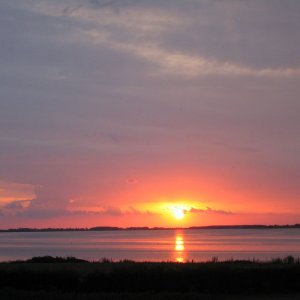 Sonnenuntergang im hohen Norden in Dänemark