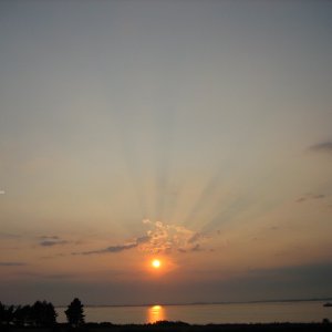 Sonnenuntergang im hohen Norden in Dänemark