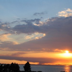 Sonnenuntergang im hohen Norden in Dänemark