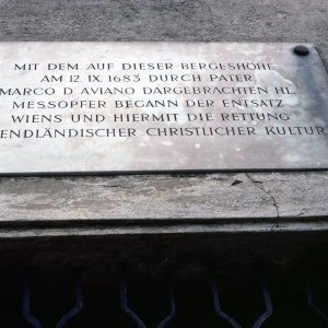 Gedenktafel Hl. Messe, Schlacht am Kahlenberg
