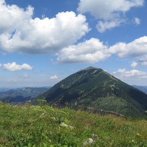 Blick vom Kleinen Ötscher auf den großen Bruder