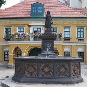 Der Isisbrunnen auf dem Albertplatz in Wien