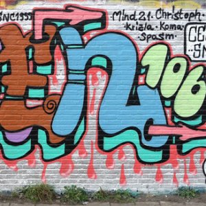 Graffiti von CesarOne.SNC in Amsterdam, Holland