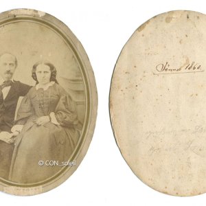 paar - salzpapierabzug datiert mit januar 1860