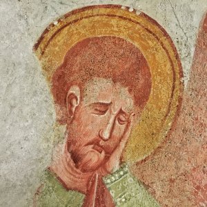Fresko eines Apostels