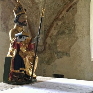 Gotische Figur des Hl. Nikolaus, St. Nikolaus, Matrei i.O.