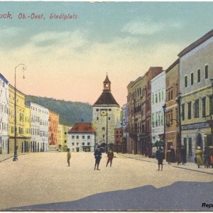 Vöcklabruck, Stadtplatz, um 1905