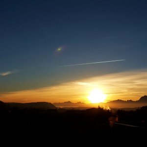 Sonnenaufgang in Vöcklabruck