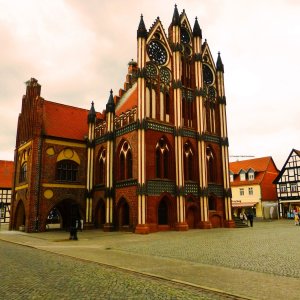 Rathaus der 1000 Jahre alten Stadt Tangermünde.