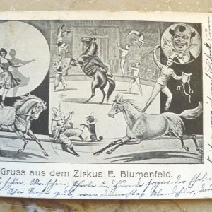 Postkarte Zirkus