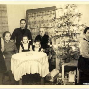Weihnachtskarte 1950er-Jahre