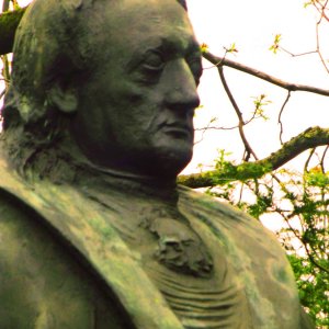 Johann Wolfgang von Goethe in München, das neue Goethe Denkmal