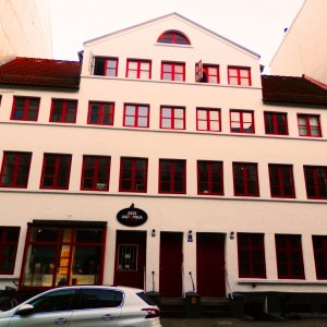 historisches Wohnhaus in St. Pauli bei Hamburg.