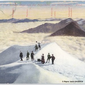 Am Tschirfeck (auf halbem Wege von der Payerhütte zur Ortlerspitze)