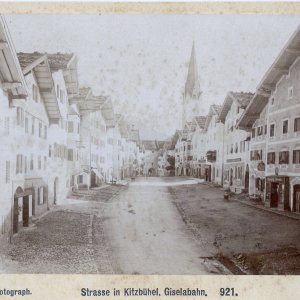 Kitzbühel, Straßenansicht - 19. Jahrhundert