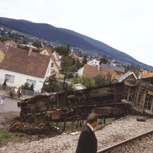 Zugsunglück Südbahn bei Baden am 24.7.1974