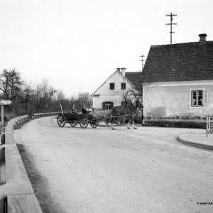 Pferdefuhrwerk in Rohrbach an der Lafnitz