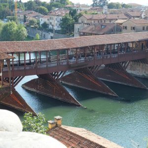 Holzbrücke in Bassano del Grappa