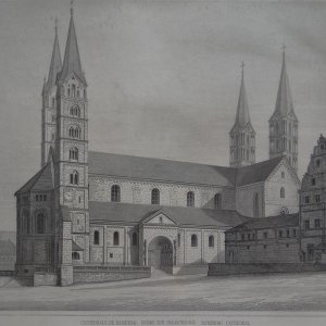 Bamberger Dom um 1850