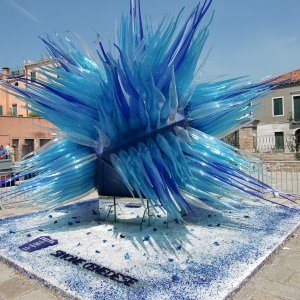 Venedig - Blaue Skulptur
