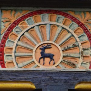 Fächerrosette am alten Postamt.