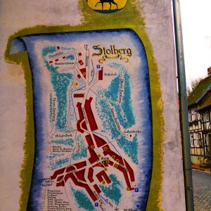 "historische" Stadtkernmalerei als Willkommensgruß in Stolberg/Sü