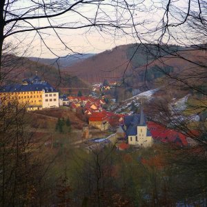 unvergesslicher Blick während der Wanderung auf die Stadtmitte Stolbergs.