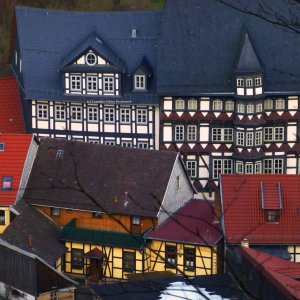 Wanderung zur Lutherbuche. Blick zur "Alten Münze".