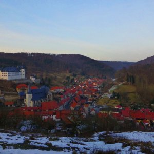 Ein Märchen im Harz. Ausblick vor dem Abstieg an der Lutherbuche.