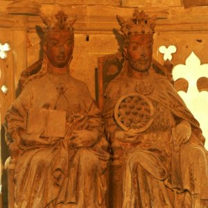 Das berühmte Herrscherpaar im Magdeburger Dom.