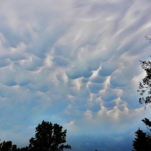 Mammatus-Wolken